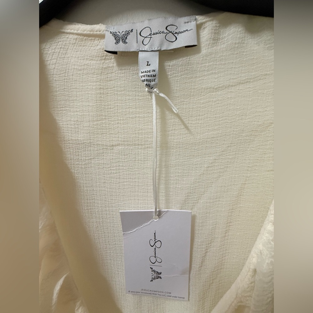 Jessica Simpson Cream Ruffle Blouse - Picture 9 of 9